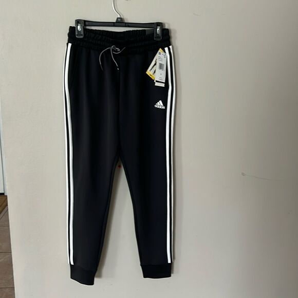Adidas Women's Pants Joggers Regular Fit Cuff - Picture 2 of 10